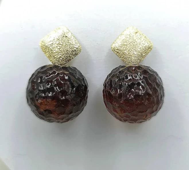 14K Gold Filled Sphere Earrings