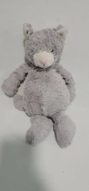 Jellycat Gray Bashful Cat 11” Kitten Kitty Grey Stuffed Animal Plush