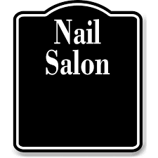 Nail Salon BLACK Aluminum Composite Sign, 15"x18" - Walmart.com
