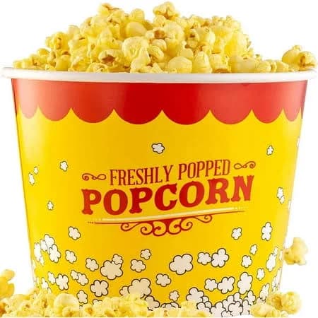 Avant Grub 85 Oz Disposable Popcorn jumbo movie popcorn bucket