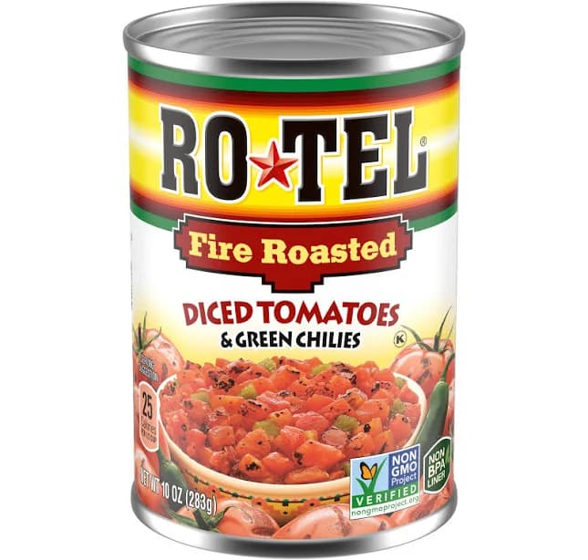 RO*TEL Rotel Fire Roasted Diced Tomatoes Green Chilies