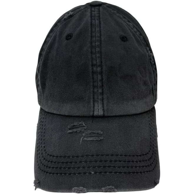 Distressed Baseball Ponytail Hat
