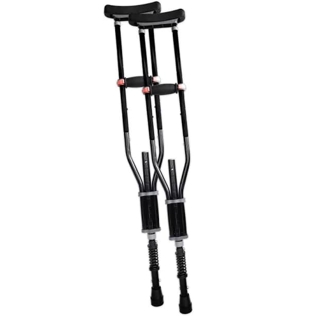 York Nordic Adjustable Spring Cushion Crutches