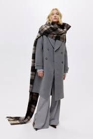 Double-breasted coat - Grey - Ladies | H&M