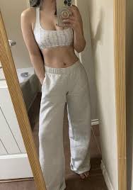 Buy PINK x LoveShackFancy Cotton Racerback Bralette, Logo Mania Blue - Order Bralettes online - PINK