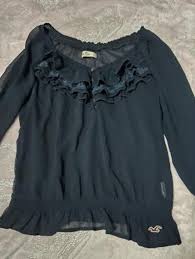 Hollister sheer blouse Hollister Co. S (4-6) | Mercari