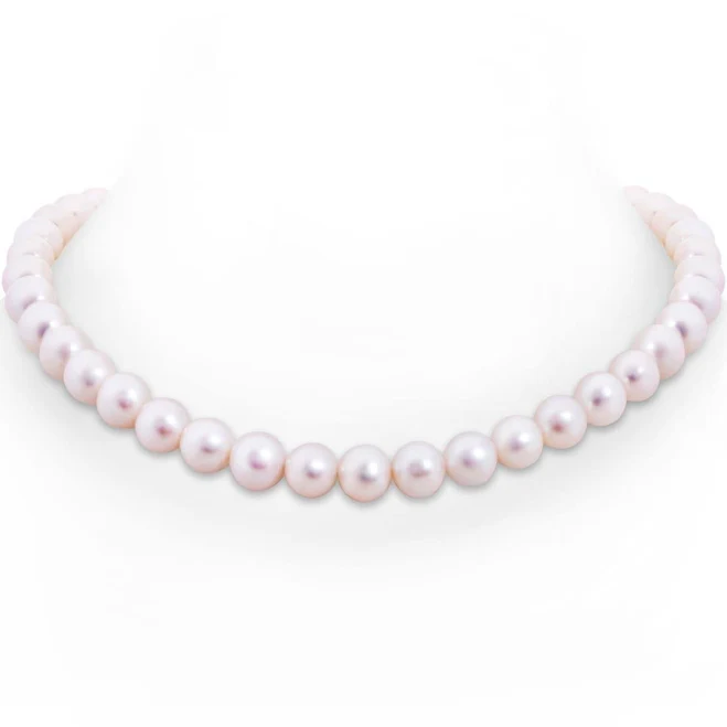 Angara 9-10 MM 16" Freshwater Pearl Single Strand in 14K Gold