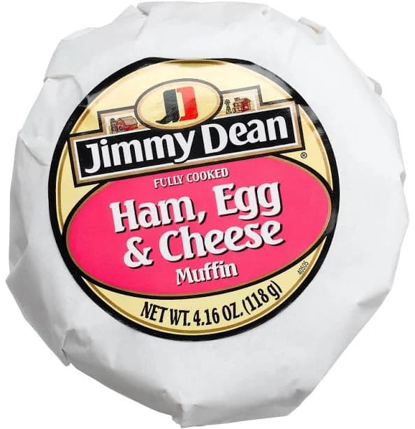 Jimmy Dean Frozen Ham Egg Cheese Muffin Sandwich