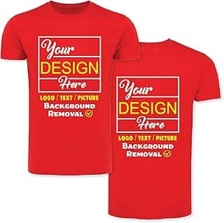 Personalized Image/Text for Your Company/Wedding/Greetings with Digital Printing | Unisex Adult | Custom T-Shirt