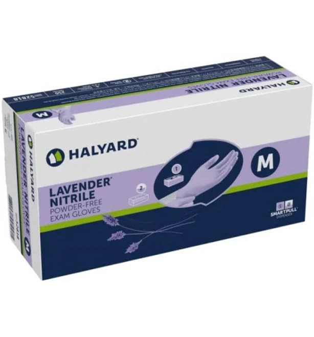 Halyard Lavender Nitrile Exam Gloves