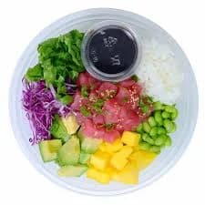H-E-B Sushiya Tuna Poke Bowl with White Rice and Original Sauce