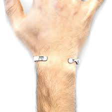 Russell Compass Cutout Wayfarer Silver Bangle | ANCHOR & CREW | Wolf & Badger