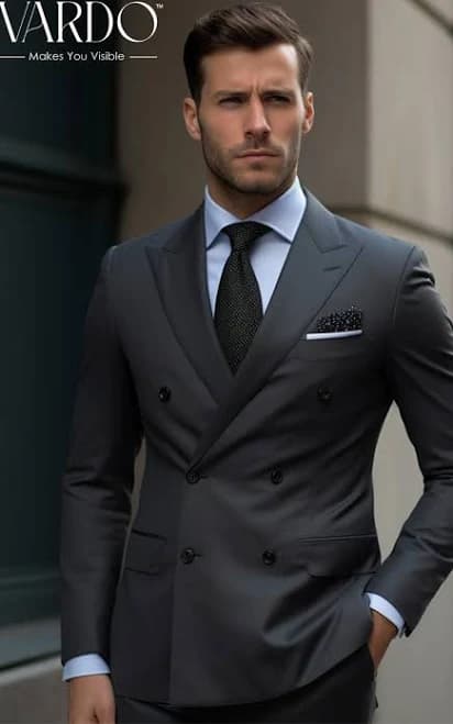 Men's Double Breasted Tailored Suit