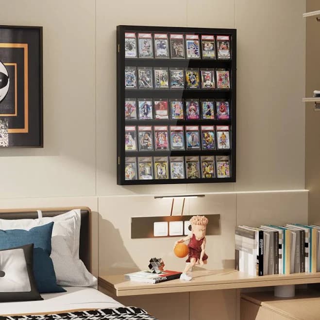 35 Graded Sports Card Display Case