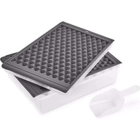 Tovolo Mini Ice Twist and Release Trays with Storage Bin and Ice Scoop