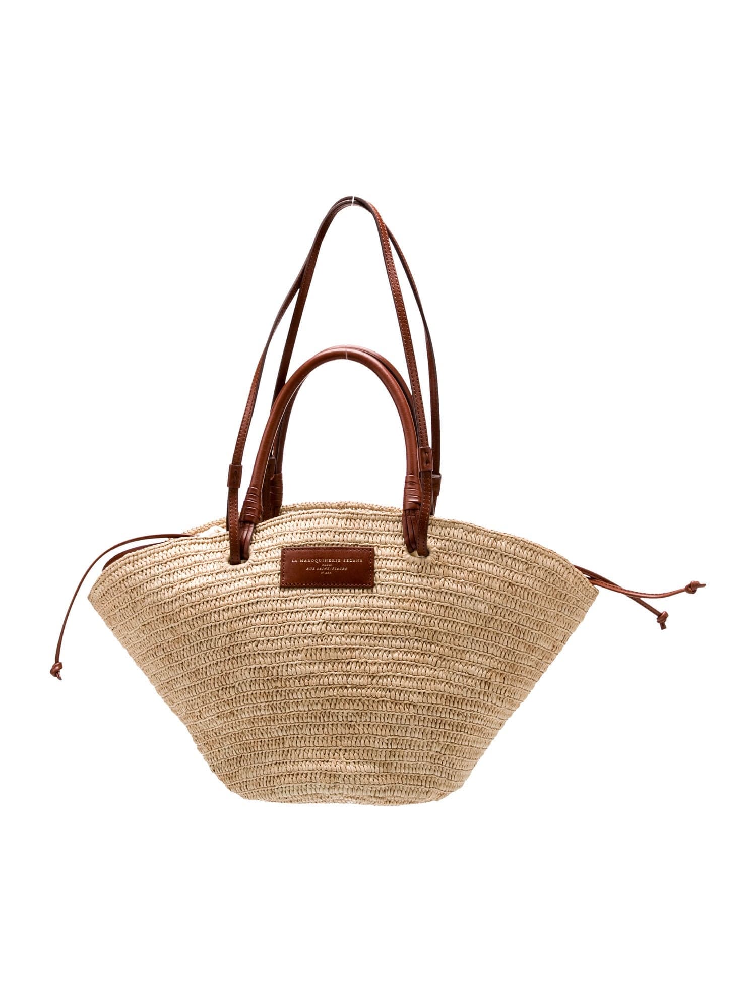 Sézane Raffia Shoulder Bag - Brown Totes, Handbags - WSEZA39504 | The RealReal