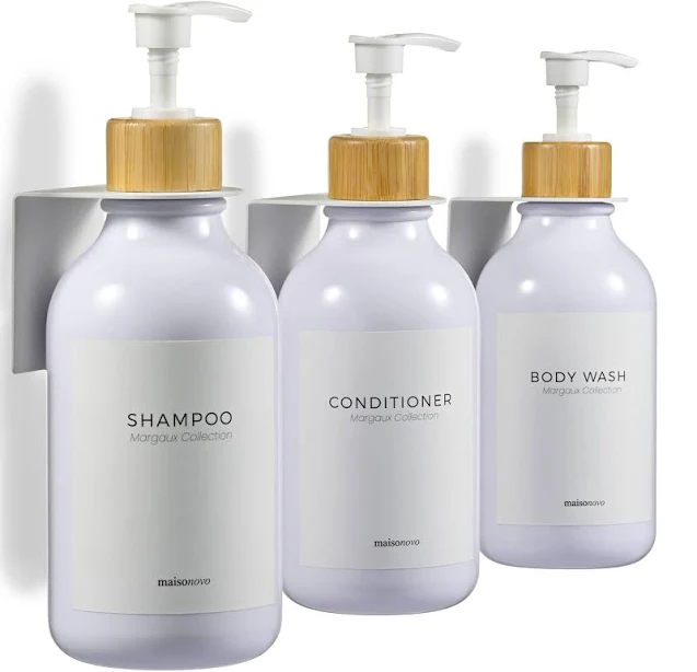 Shampoo and Conditioner Dispenser Set of 3