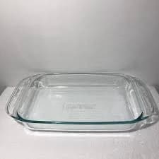 Pyrex 2232 Clear 7x11 With Handles, Made In USA