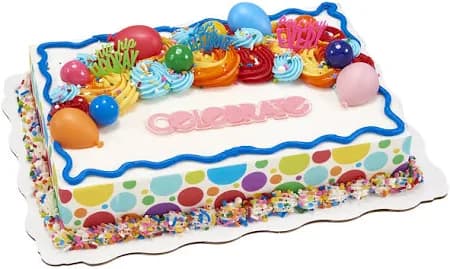 Rainbow Celebration Sheet Cake