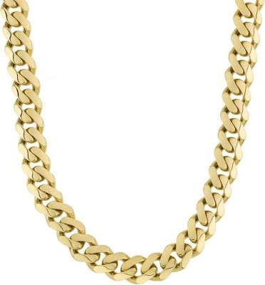 Miami Cuban 10K Yellow Gold Hollow Chain Necklace