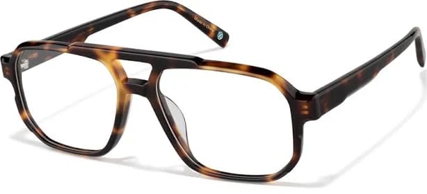 Zenni Men's Full Rim Frame Aviator Glasses