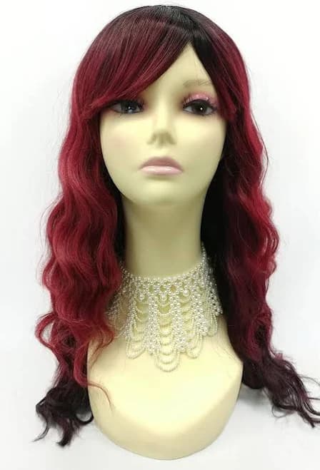 Wavy Heat Resistant Wig with Bangs