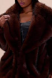 Ivy Faux Fur Jacket - Chocolate | Fashion Nova
