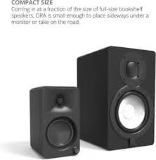 Kanto ORA 100W Powered Reference Desktop Speakers with USB C Input and Bluetooth Pair Matte White ORAMW - Best Buy