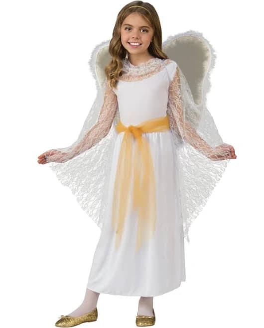 rubies Deluxe Lace Girls Angel Costume
