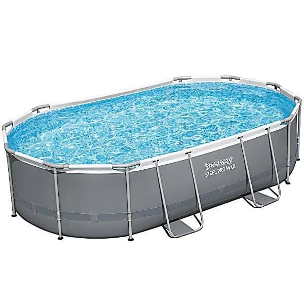 Bestway Steel Pro MAX 16' x 10' x 42" Oval Above Ground Swimming Pool