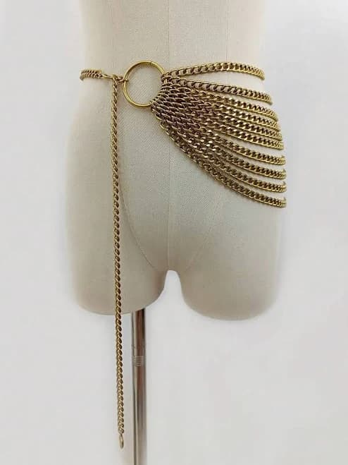 Punk Rock Chic Tassel Waist Chain