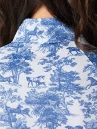 Dapplebay Women's Equestrian Toile 1/4 Zip Riding Top | Riding Warehouse