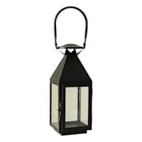 Black Wire Lantern with Handle, 8"