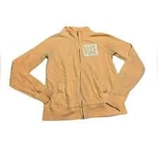 VS PINK orange zip up hoodie