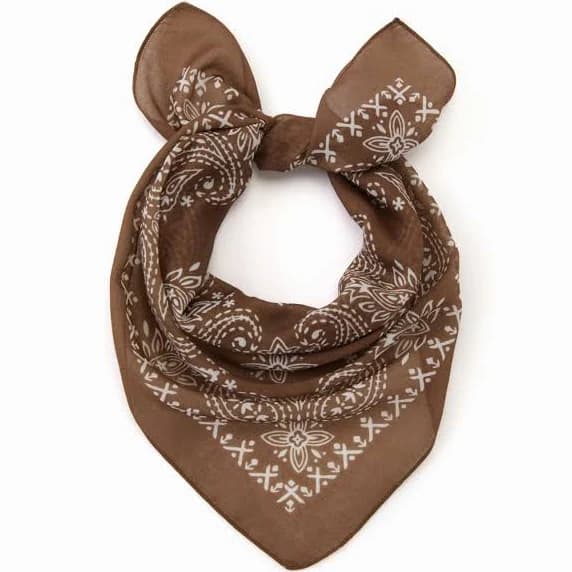 Cotton & Linen Paisley Square Headscarf