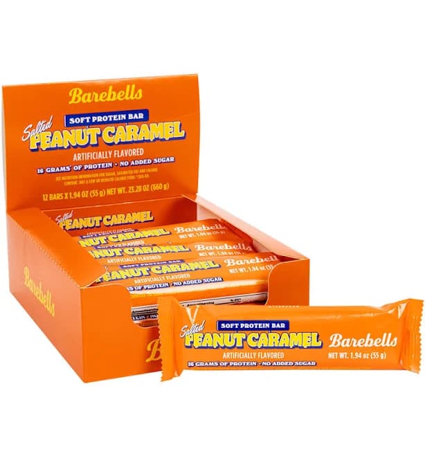 Barebells Soft Salted Peanut Caramel 1.94 Oz - Pallet (45 Cases)