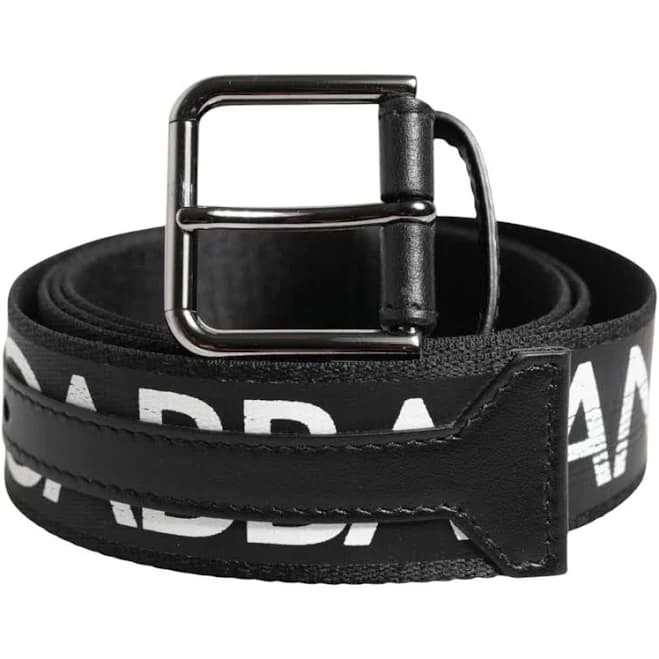 Dolce & Gabbana DG Logo Brass Metal Buckle Belt