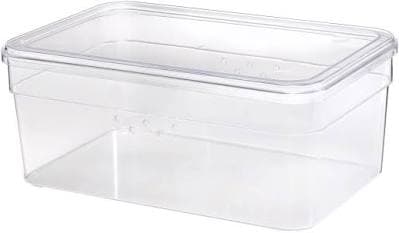 Mainstays Clear Plastic Glossy Small Shoe Box Organizer with Lid