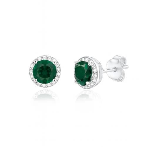 Donatello Gian Sterling Silver Halo Stud Earrings
