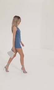Twinkle One Shoulder Dress in Blue | LUCY IN THE SKY