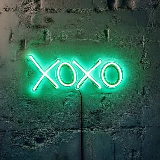 XOXO Red Neon Sign
