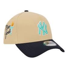 Pro Image Sports Atlanta Braves Two Tone Peaches Patch Navy UV New Era A-Frame 9FORTY Snapback Hat | MainPlace Mall