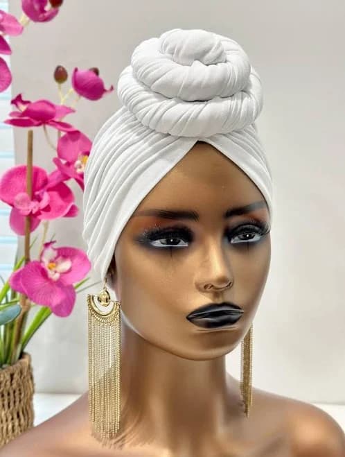 Mudvii Pre-Tied Turban with Head Wrap