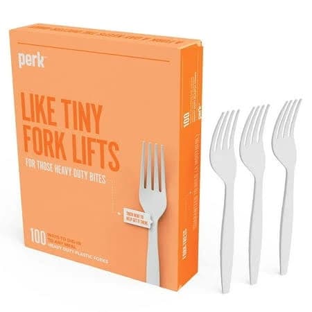 Quill Heavy-weight White Polystyrene Fork