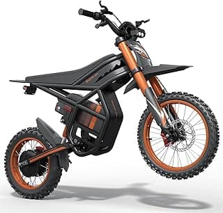 Electric Dirt Bike for Teens Adults, 60V 25AH 40MPH // 48V 27AH 37MPH Ebike with 14"/12" Motorcycle Tire, 3000W/2000W Dual Hydraulic Brakes Mountain Off-Road Dirtbike for Ages 13+