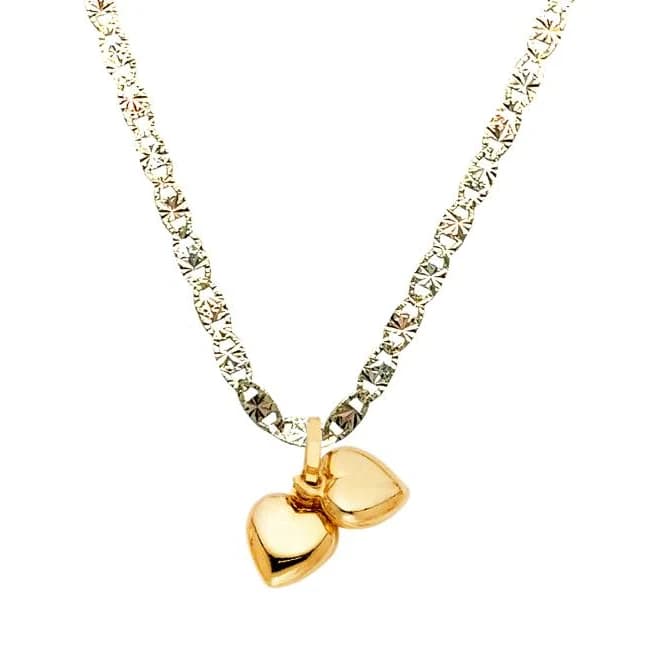 14K Gold Heart Necklace