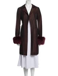 Bob Mackie Vintage Mackie Faux Fur Coat - Burgundy Coats, Clothing - BOBMA25202 | The RealReal