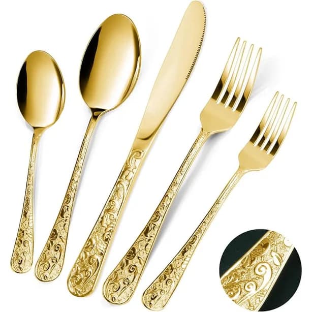 30-Piece Stainless Steel Flatware Set for 6