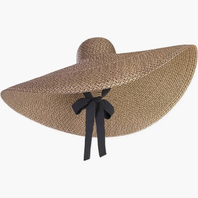 Gigantic Javits Floppy Straw Hat with Squishee material