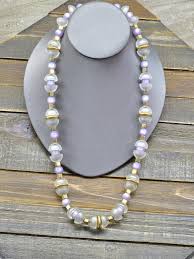 Napier Necklace, Vintage Napier Crystal Ice Necklace, Napier Frosted Lucite, Purple Moonglow, Gold Tone Necklace, Vintage Napier Jewelry - Etsy Canada